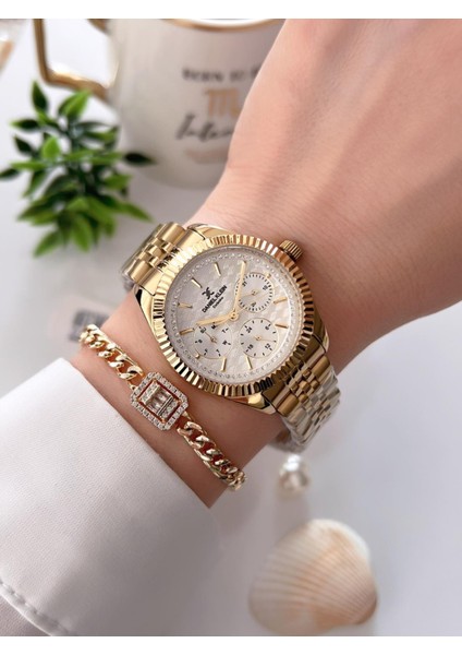 Çelik Kordon 3 Atm Suya Dayanıklı Özel Tasarım Kadın Kol Saat+Bileklik VS.BLKT.0161 fiyatları