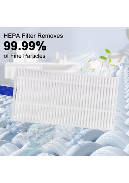 Xiaomi E5 / C108 Süpürme Robotu Aksesuarları Için 6 Adet Temizleyici Filtre Filtre Temizleyici Parçaları Değiştirme (Yurt Dışından) fırsatları