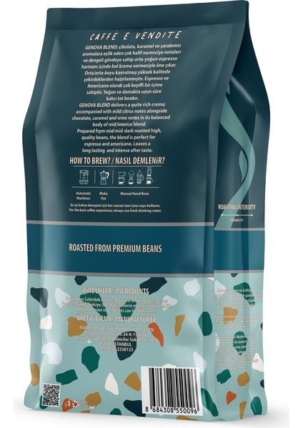 Espresso Genova Blend 250 gr (Çekirdek Veya Öğütülmüş) Kahve modelleri