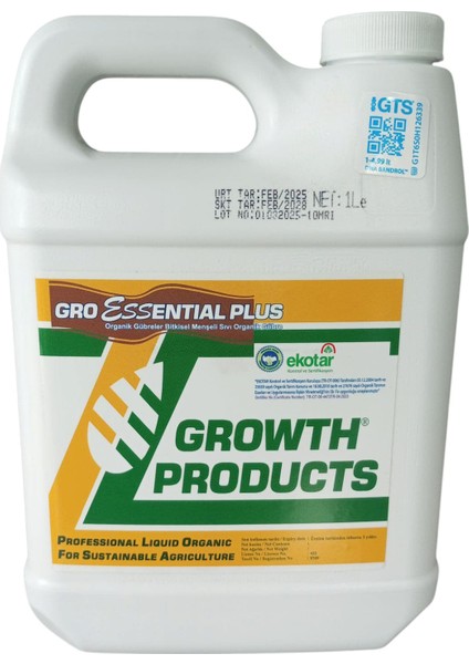 Gro Essential Plus Bitkisel Menşeli Sıvı Organik Gübre | 1 L