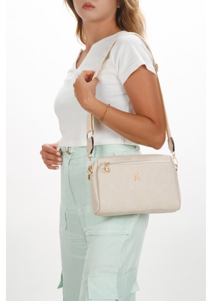 Kadın 3 Bölmeli Astarlı Ayarlanabilir Kolon Askılı Çapraz Omuz Çantası A214 fiyatları