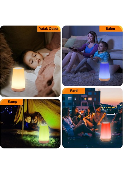 Masaüstü Şarjlı LED Aydınlatma Gece Lambası / GT-CL11