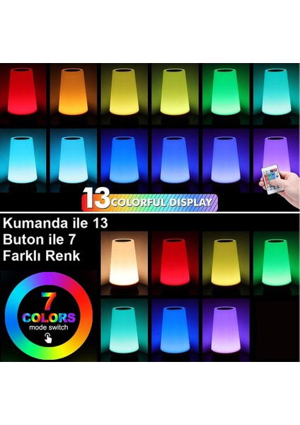 Masaüstü Şarjlı LED Aydınlatma Gece Lambası / GT-CL11