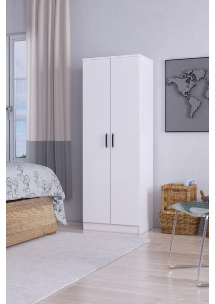 Abete-2 Kapılı Gardırop / Beyaz