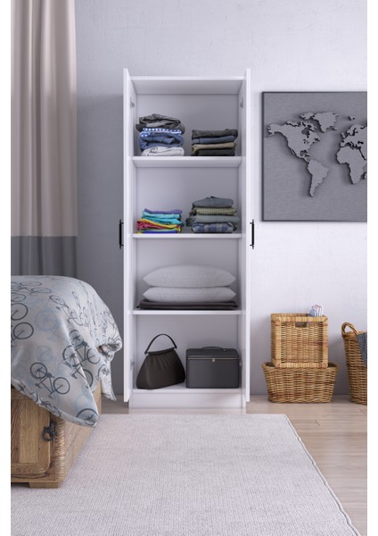 Abete-2 Kapılı Gardırop / Beyaz modelleri