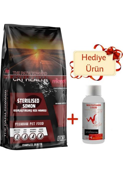 Miapet Somonlu Kısırlaştırılmış Kedi Maması Sterilised Multivitamin Liquid 100 ml Hediyeli 10 kg fiyatları