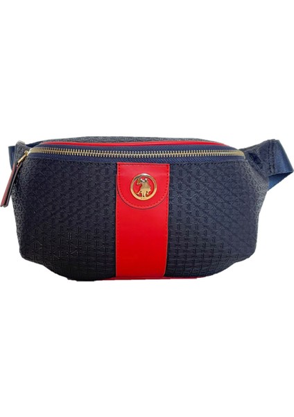 Lacıvert-Kırmızı U.s. Polo Assn. Kadın Bel Çantası US3071