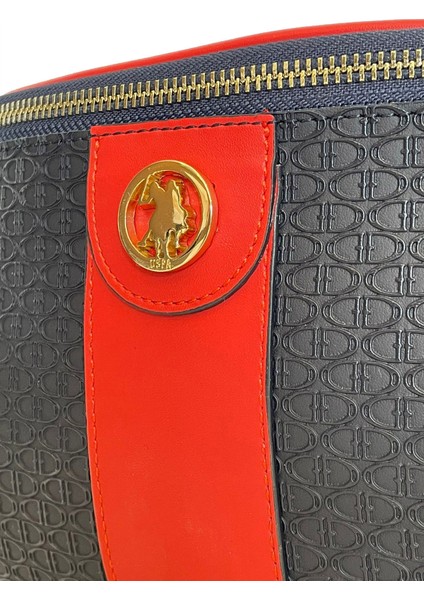 Lacıvert-Kırmızı U.s. Polo Assn. Kadın Bel Çantası US3071