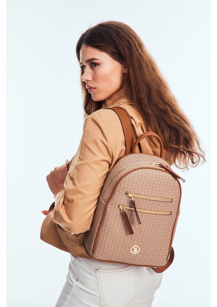 Bej-Taba U.s. Polo Assn. Kadın Sırt Çantası US8407 fiyatları