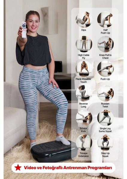 Starter Model Yüksek Titreşimli Spor Cihazı Vibration Plate