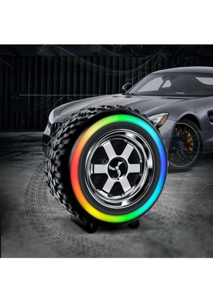 Jant Tasarımlı Rgb LED Bluetooth Hoparlör – Güçlü Ses, Kablosuz, Taşınabilir, Şık ve Spor Tasarım