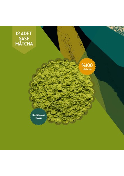 Saf Matcha Tekli Şase – 12 Günlük Özel Paket, 12X3 gr fırsatları