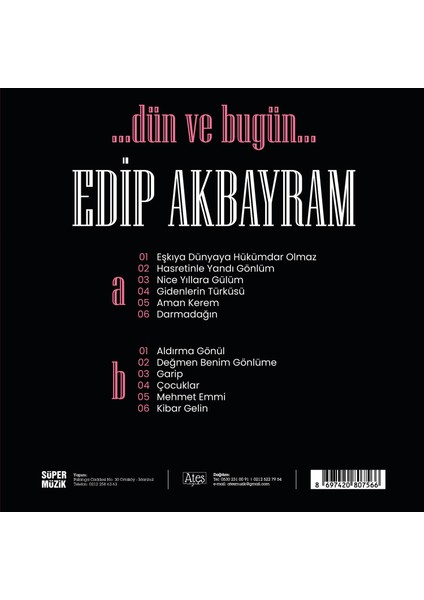 Edip Akbayram Dün ve Bugün - Plak
