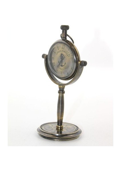 Masa Üstü Pirinç Saat Model 2