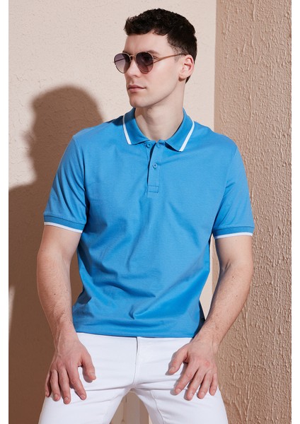 Pamuklu Regular Fit Polo Yaka T Shirt Erkek Polo Yaka T Shirt 5902063