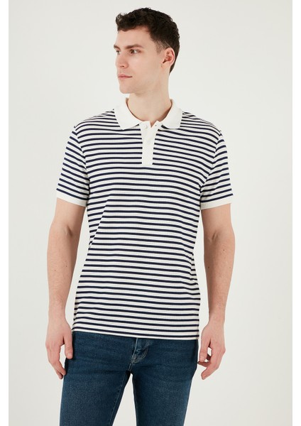 Pamuklu Regular Fit Çizgili Polo Yaka T Shirt Erkek Polo Yaka T Shirt 5903009 modelleri