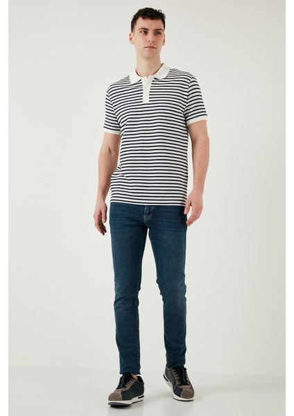 Pamuklu Regular Fit Çizgili Polo Yaka T Shirt Erkek Polo Yaka T Shirt 5903009 fırsatları