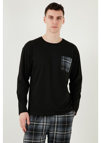 Ekoseli Cepli Beli Lastikli % 100 Pamuk Regular Fit Pijama Takımı Erkek Pijama Takımı 6572001 indirimleri