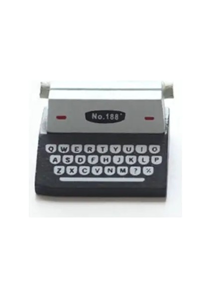 Siyah 1 Adet Vintage Daktilo Şekli Fotoğraf Tutucu Düğün Dekorasyon Masa Isim Kartı Standı Raf Yer Kartı Kartpostal Ofis Masası Notları Tutucu (Yurt Dışından)