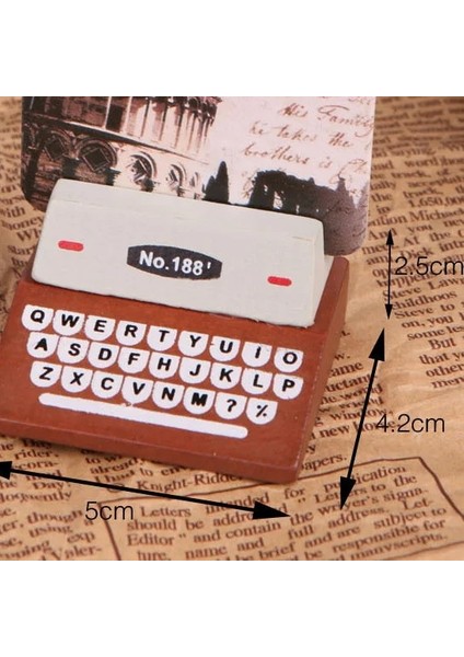 Siyah 1 Adet Vintage Daktilo Şekli Fotoğraf Tutucu Düğün Dekorasyon Masa Isim Kartı Standı Raf Yer Kartı Kartpostal Ofis Masası Notları Tutucu (Yurt Dışından) modelleri