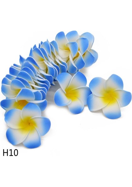 F-1-H10 9 cm 30 Adet 5/6/7/8/9 cm Pe Köpük Plumeria Çiçekler Dıy Yapay Çelenk Headdress Frangipani Yumurta Çiçek Kafaları Hawaii Düğün Dekor (Yurt Dışından)