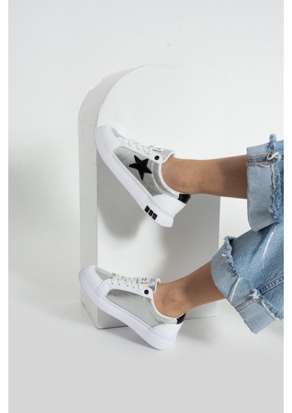 Nesan Kadın Beyaz Siyah Günlük Spor Ayakkabı fiyatları