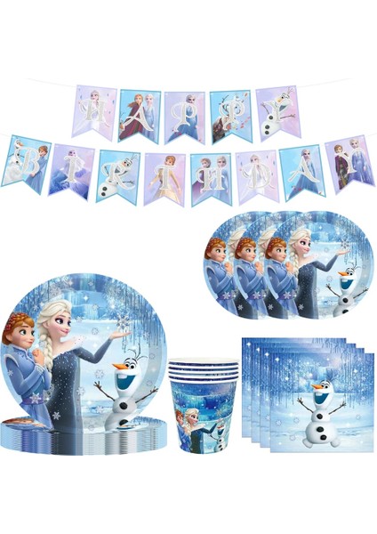 Balon-12 Adet Disney Dondurulmuş Mutlu Doğum Günü Partisi Kağıt Tek Kullanımlık Sofra Serisi 10 Misafir Için Bebek Duş Kız Iyilik Olay Parti Dekorasyon (Yurt Dışından) fırsatları