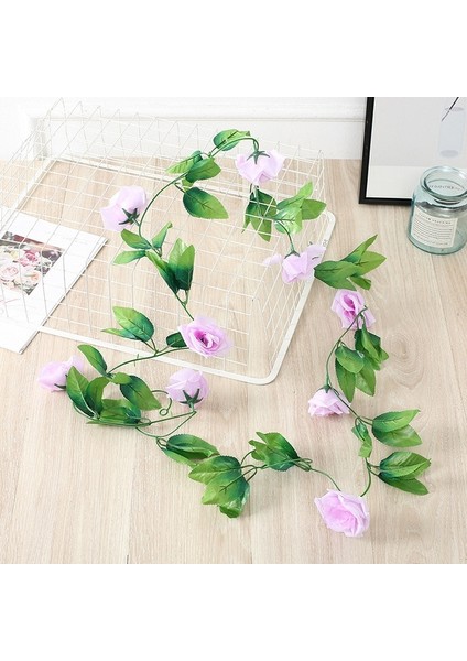 Uzunluk 230 cm 7 Ft 2 M Çiçek Dize Yapay Wisteria Vine Garland Bitkiler Yeşillik Açık Ev Firar Çiçek Sahte Çiçek Asılı Duvar Dekor (Yurt Dışından)