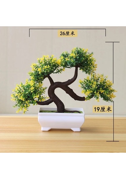 Temizle Yapay Plastik Bitkiler Bonsai Küçük Ağaç Saksı Sahte Bitki Saksı Çiçek Ev Odası Masa Dekorasyon Bahçe Düzenlemesi Süsler (Yurt Dışından)
