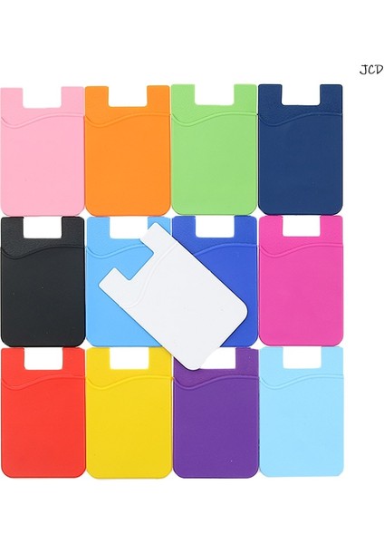 Gök Mavisi 11 Renk Yapışkanlı Etiket Cep Telefonu Arka Kartları Cüzdan Kılıf Kredi Kimlik Kartı Tutucu Cep Telefonu Kart Sahibinin Cep 5.5x8.5 cm (Yurt Dışından) fiyatları
