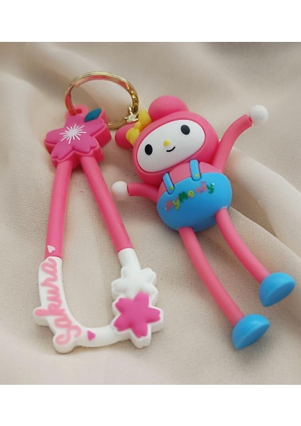 Kuromi Ayaklı 3D Silikon Anahtarlık Araba Çanta Cüzdan Süsü Aksesuar fiyatları