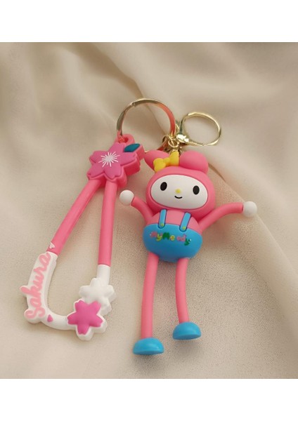 Kuromi Ayaklı 3D Silikon Anahtarlık Araba Çanta Cüzdan Süsü Aksesuar modelleri