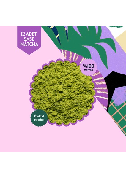 Berry Matcha Tekli Şase – 12 Günlük Özel Paket, 12X3 gr modelleri