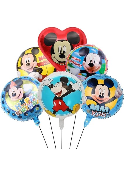 10 Adet Saman Disney Mickey Mouse Tema Parti Dekorasyon Bebek Duş Sofra Tek Kullanımlık Tabaklar Bardaklar Saman Balon Çocuklar Favor Parti Malzemeleri (Yurt Dışından) indirimleri
