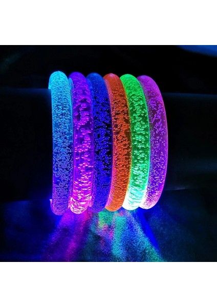 Yeşil 02 1 Pc Flaş Dans Bilezikler Bileklikler Karanlıkta Yanıp Sönen LED Bilek Glow Bileklik Karnaval Doğum Günü Hediyesi Neon Parti Malzemeleri (Yurt Dışından) fırsatları