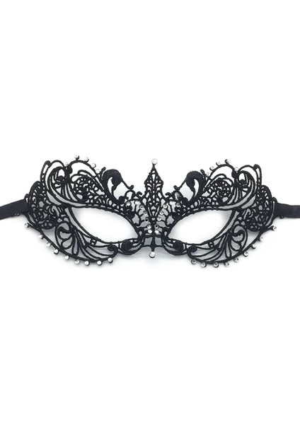 Stil 7 Parti Maskesi Altın Gümüş Dantel Ve Matkap Bayan Yarım Yüz Maskesi Masquerade Partileri