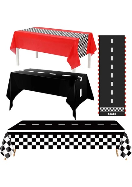 Gökyüzü Mavi Damalı Yarış Arabası Parti Siyah Beyaz Damalı Bayrak Masa Örtüsü Yol Masa Örtüsü Yarış Pisti Masa Örtüsü Yarış Doğum Günü Partisi Dekoru (Yurt Dışından) fiyatları
