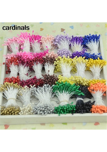 Turuncu 3mm 300 Adet Çift Kafa Mini Inci Ercik Şeker Yapay Çiçek Düğün Dekorasyon Için Dıy Scrapbooking Çelenk Sahte Çiçekler (Yurt Dışından)