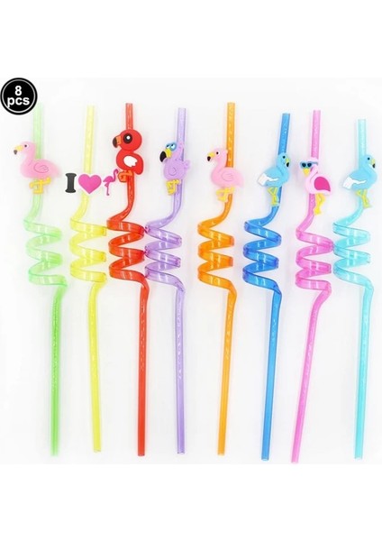 Stil 6 8 Adet 25 cm Yeniden Kullanılabilir Unicorn Pipetler Doğum Günü Unicorn Tema Plastik Içme Samanı Çocuklar Için Bebek Duş Doğum Günü Partisi Malzemeleri (Yurt Dışından)