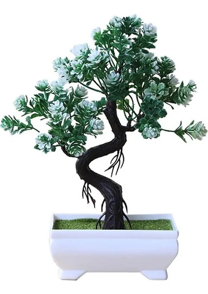 Mor Simülasyon Bitki Yapay Saksı Ağacı Bonsai Dekoratif Sahte Yeşil Bitkiler Süsler Ev Otel Bahçe Dekor Düğün Dekorasyon (Yurt Dışından)