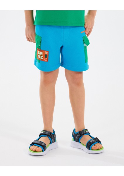 B Lw Fleece Short Büyük Erkek Çocuk Mavi Şort SK2510046-315