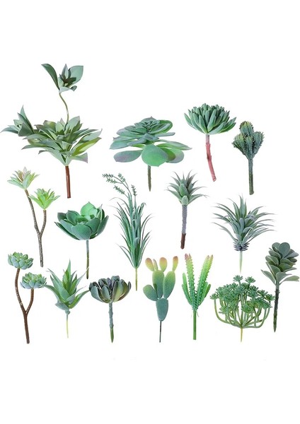 Bei Hua Küçük Orta Büyük Yeşil Akın Yapay Succulents Bitkiler Ev Yatak Odası Oturma Odası Masaüstü Dekorasyon Sahte Bitkiler Bonsai (Yurt Dışından)