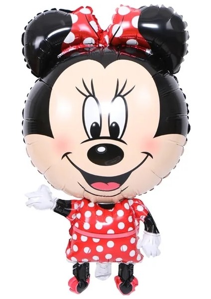 Balonlar-2-1 Adet Disney Minnie Mouse Tema Bebek Duş Tek Kullanımlık Sofra Çocuk Kız Favori Minnie Mutlu Doğum Günü Partisi Süslemeleri Malzemeleri (Yurt Dışından)