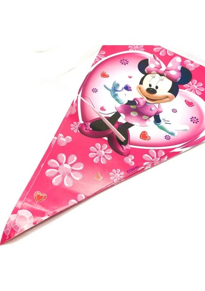 Balonlar-2-1 Adet Disney Minnie Mouse Tema Bebek Duş Tek Kullanımlık Sofra Çocuk Kız Favori Minnie Mutlu Doğum Günü Partisi Süslemeleri Malzemeleri (Yurt Dışından)