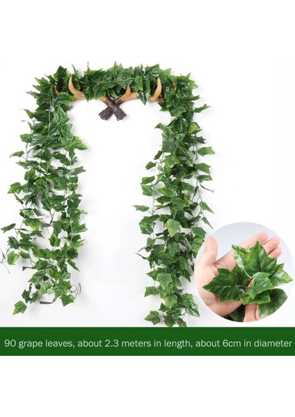 Stil 5 230 cm Yeşil Ipek Yapay Asılı Sarmaşık Yaprağı Çelenk Bitkileri Asma Yaprakları 1 Adet Diy Ev Banyo Dekorasyonu Için Bahçe Partisi Dekoru (Yurt Dışından)