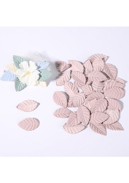 Açık Kahverengi Yapraklar 50 Adet 50/100 Adet Sahte Ağaç Yaprağı Mini Yapay Yapraklar Düğün Ev Dekorasyonu Için Dıy El Yapımı Çelenk Scrapbooking Craft Aksesuarları (Yurt Dışından)