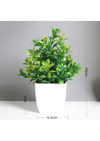 Ylc Yapay Bonsai Yeşil Sahte Bitki Okaliptüs Çiçek Saksı Bitki Kapalı Açık Ev Yatak Odası Bahçe Dekorasyon Malzemeleri (Yurt Dışından)