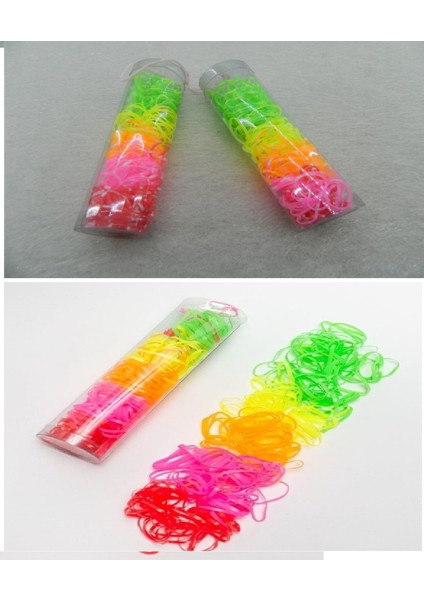 150 Adet Renkli Rainbow Lastik Toka Cimcime Tokası