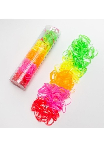150 Adet Renkli Rainbow Lastik Toka Cimcime Tokası