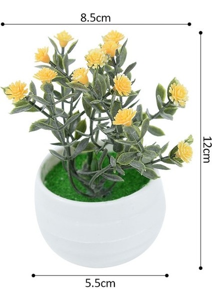 F04 1 Adet Mini Yapay Bitkiler Bonsai Sahte Çiçekler Aloe Masa Saksı Süsler Küçük Simüle Ağaç Pot Bitki Ev Dekorasyon El Sanatları (Yurt Dışından)